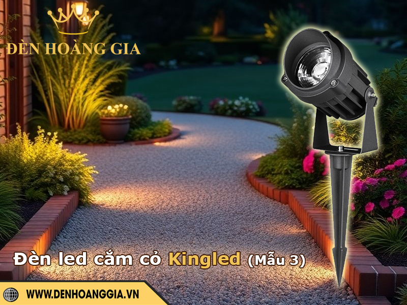 Đèn led cắm cỏ Kingled mẫu 3