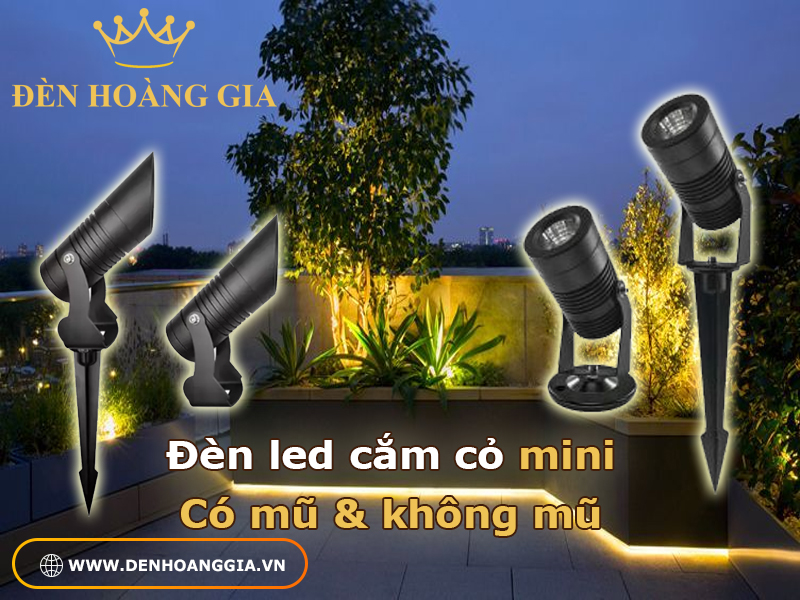 Đèn led cắm cỏ mini