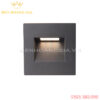 Đèn led chân cầu thang vuông 6w (Mặt Đen – Trong nhà)