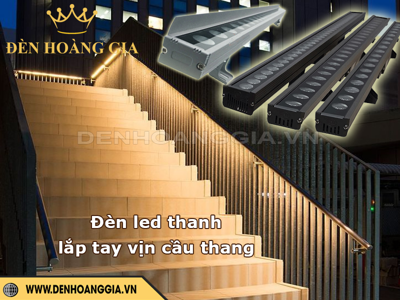 Đèn led thanh gắn tay vịn cầu thang