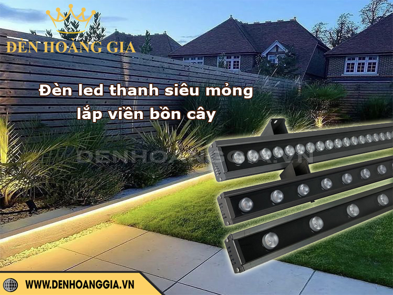 Đèn led thanh siêu mỏng lắp viền bồn cây