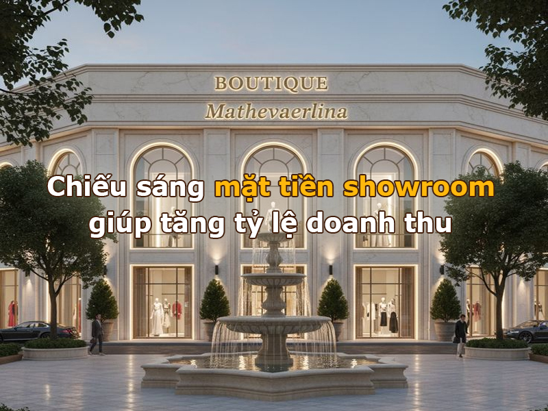Chiếu sáng mặt tiền giúp tăng tỷ lệ doanh thu