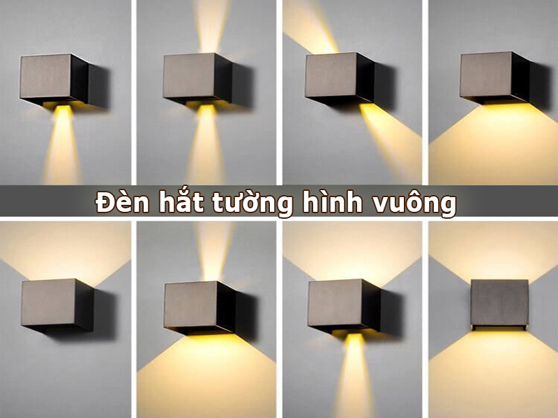Đèn hắt tường hình vuông