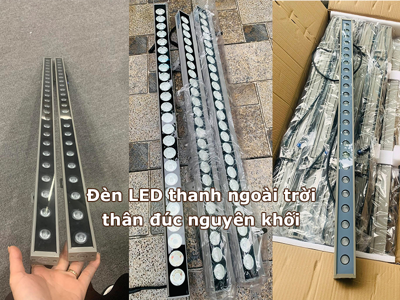 Đèn LED thanh ngoài trời thân nhôm đúc nguyên khối