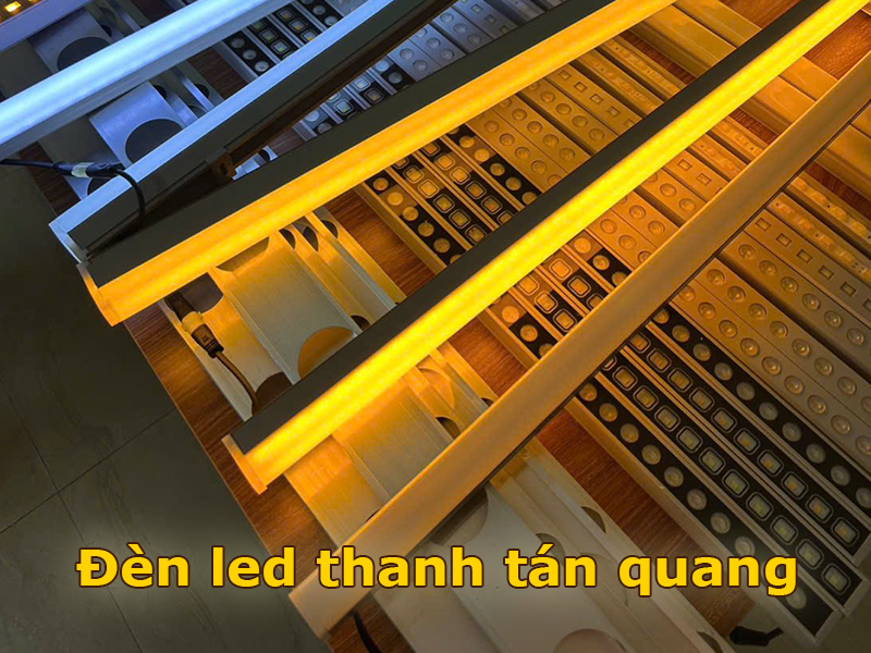 Đèn led thanh nhôm tán quang