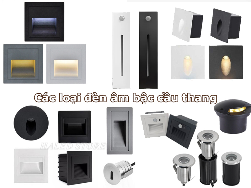 Các loại đèn âm bậc cầu thang