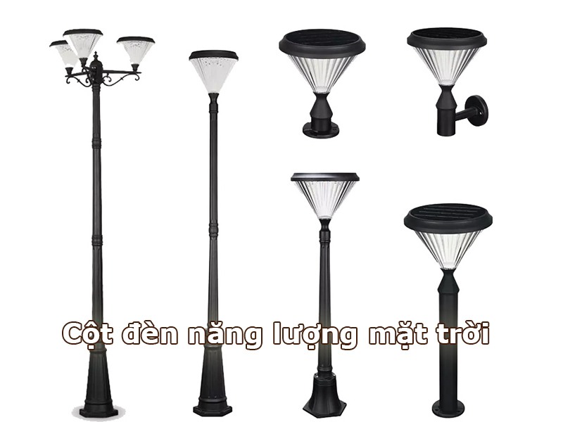 cột đèn sân vườn NLMT được yêu thích nhất