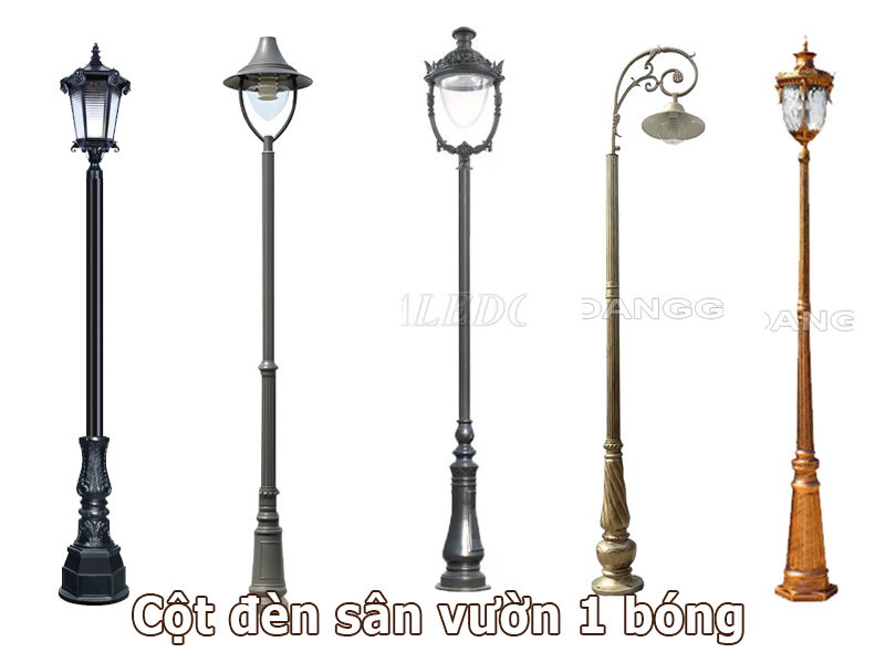 Cột đèn sân vườn 1 bóng