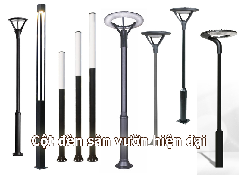 Cột đèn sân vườn hiện đại